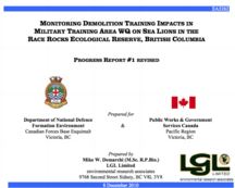 LGL report sea lion impact DND